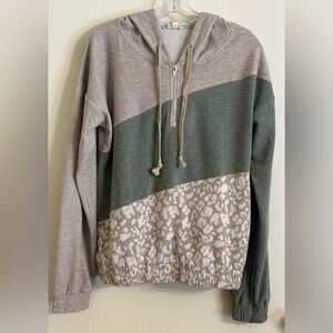 Hem & Thread Colorblock Hoodie Sweater